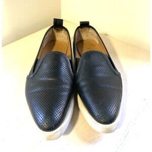 Everlane Black Leather Street Slip On Shoe Size 6.5